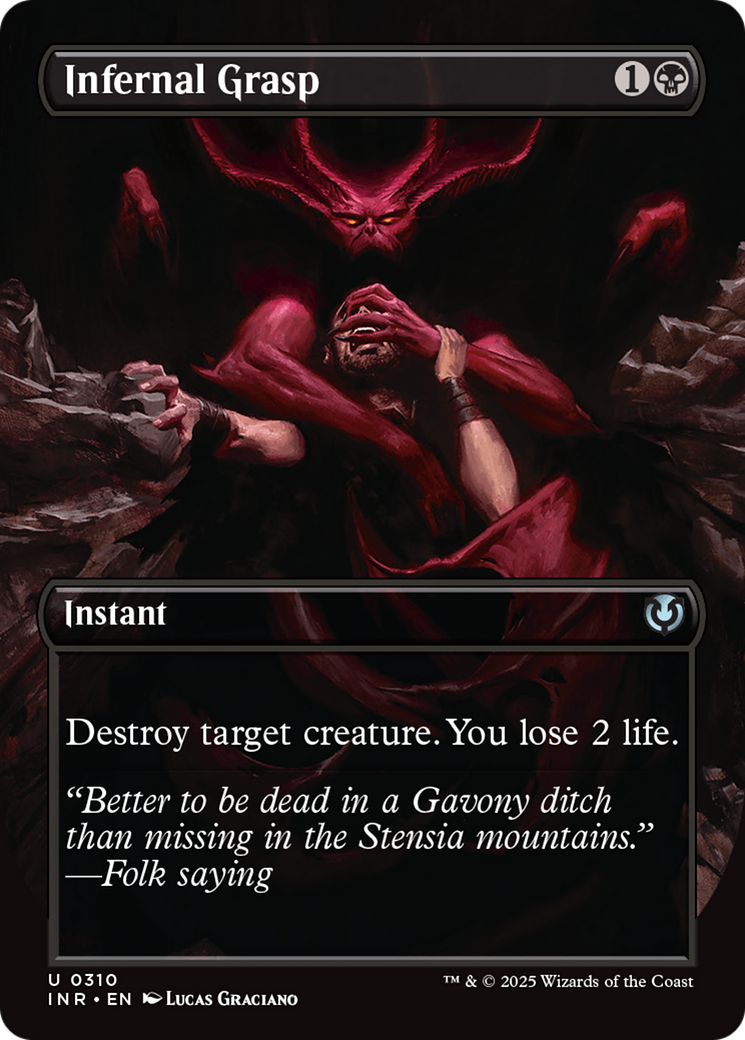 Infernal Grasp (Borderless) [Innistrad Remastered] | Exor Games Dartmouth