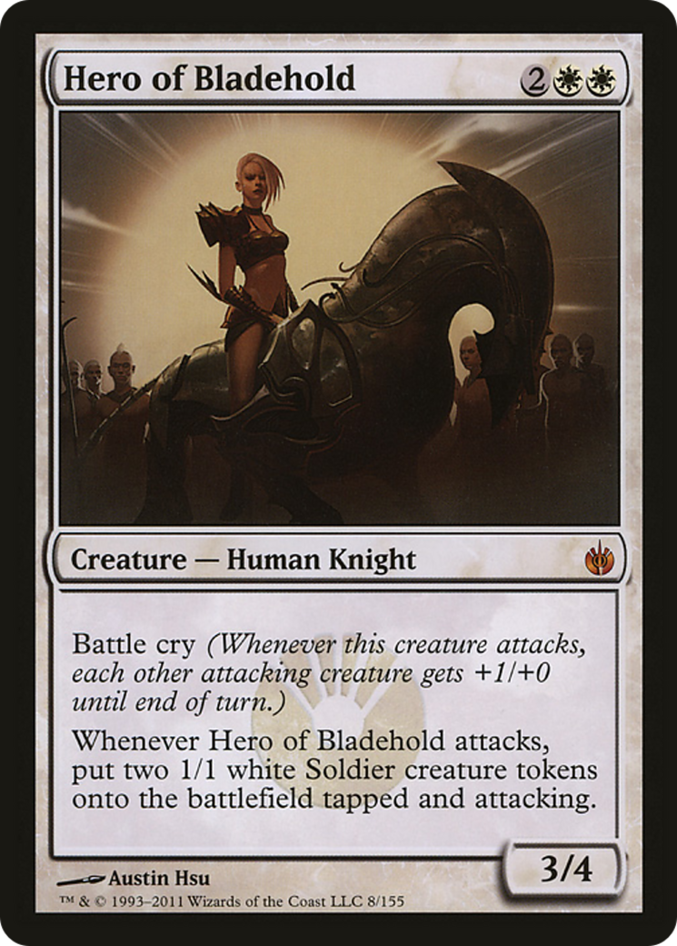 Hero of Bladehold (Mirrodin Besieged) (Oversized) [Oversize Cards] | Exor Games Dartmouth