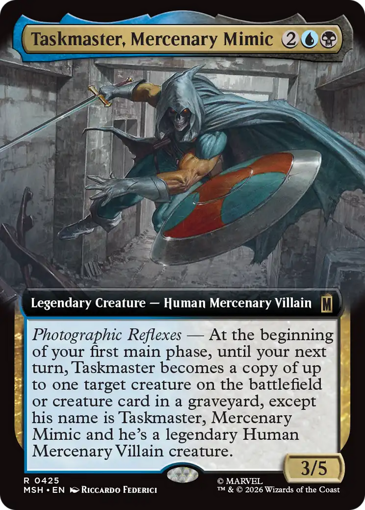 Taskmaster, Mercenary Mimic (Extended Art) [Marvel Super Heroes] | Exor Games Dartmouth