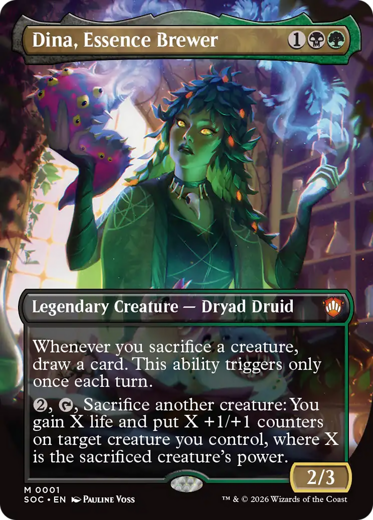 Dina, Essence Brewer (Borderless) [Secrets of Strixhaven Commander] | Exor Games Dartmouth