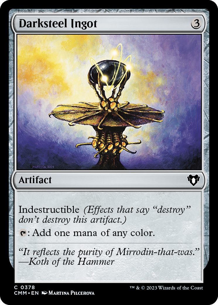 Darksteel Ingot [Commander Masters] | Exor Games Dartmouth