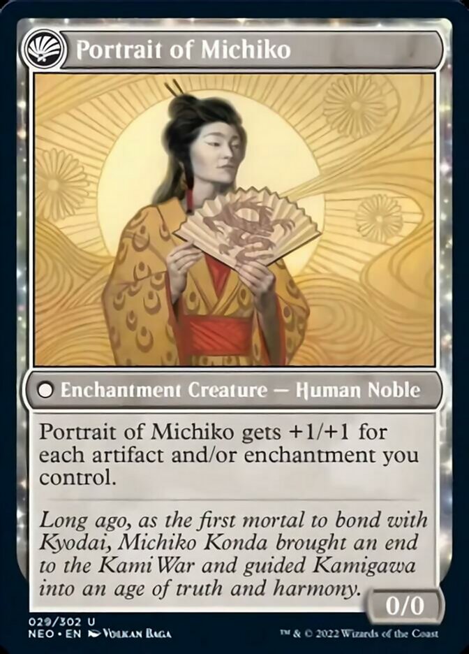Michiko's Reign of Truth // Portrait of Michiko [Kamigawa: Neon Dynasty] | Exor Games Dartmouth