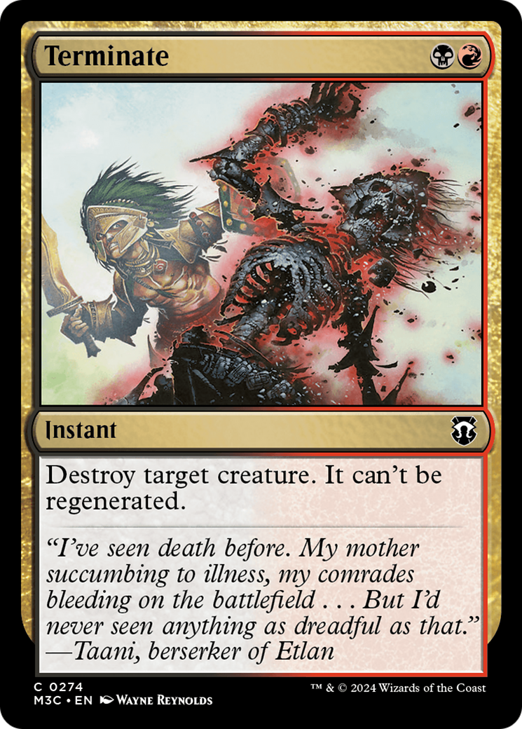 Terminate (Ripple Foil) [Modern Horizons 3 Commander] | Exor Games Dartmouth