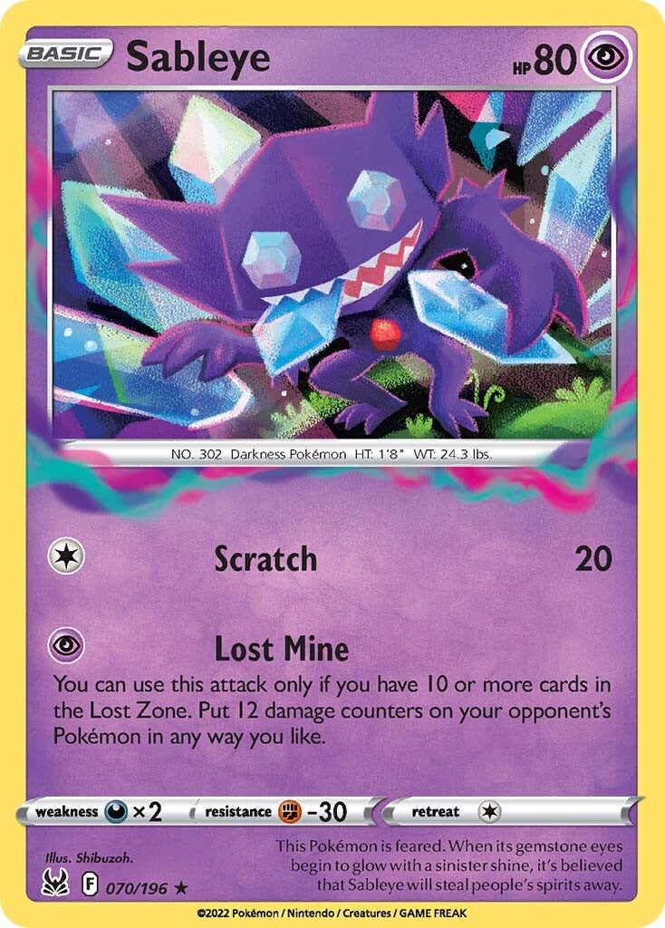 Sableye (070/196) [Sword & Shield: Lost Origin] | Exor Games Dartmouth