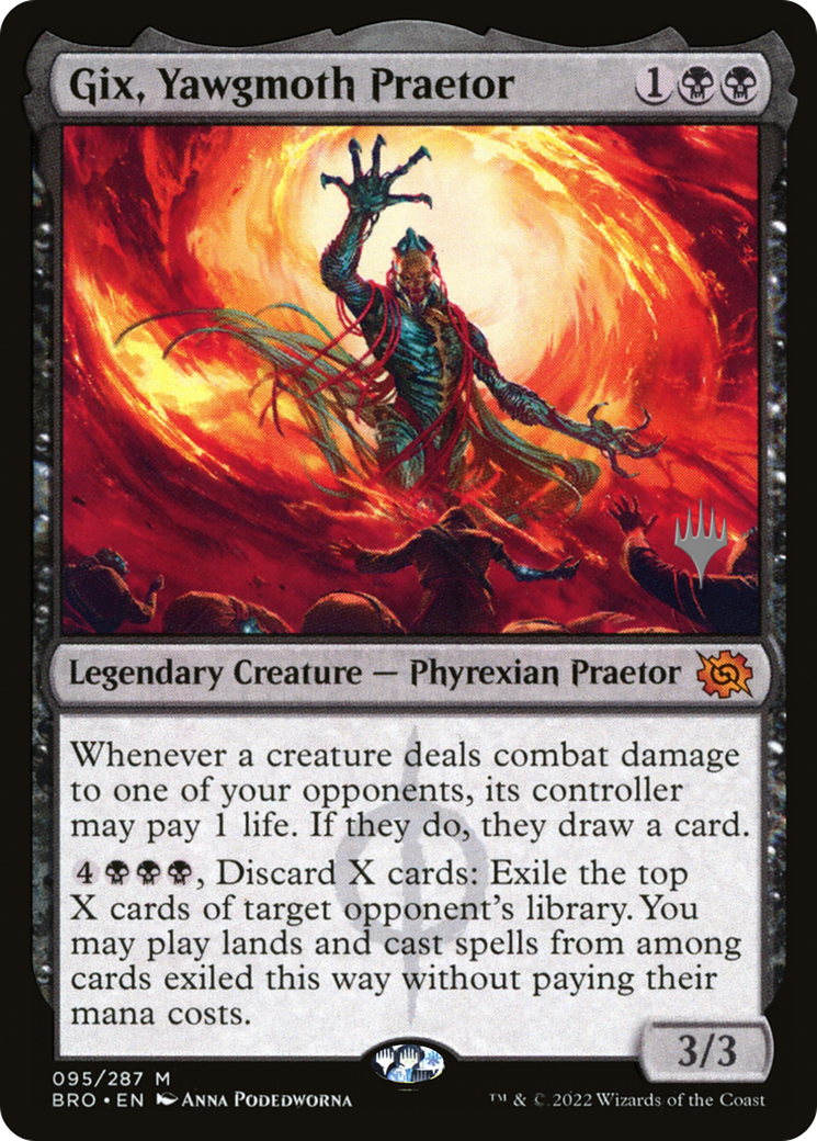 Gix, Yawgmoth Praetor (Promo Pack) [The Brothers' War Promos] | Exor Games Dartmouth