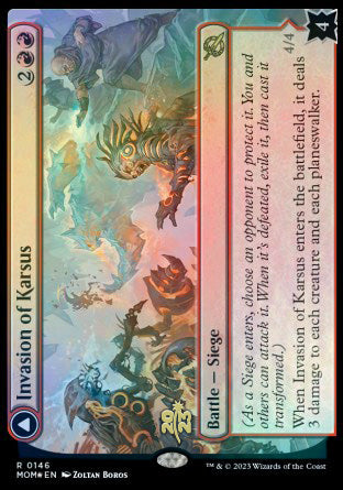 Invasion of Karsus // Refraction Elemental [March of the Machine Prerelease Promos] | Exor Games Dartmouth