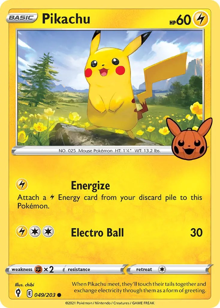 Pikachu (049/203) [Trick or Trade] | Exor Games Dartmouth