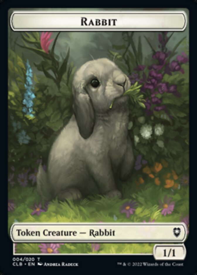 Treasure // Rabbit Double-Sided Token [Commander Legends: Battle for Baldur's Gate Tokens] | Exor Games Dartmouth