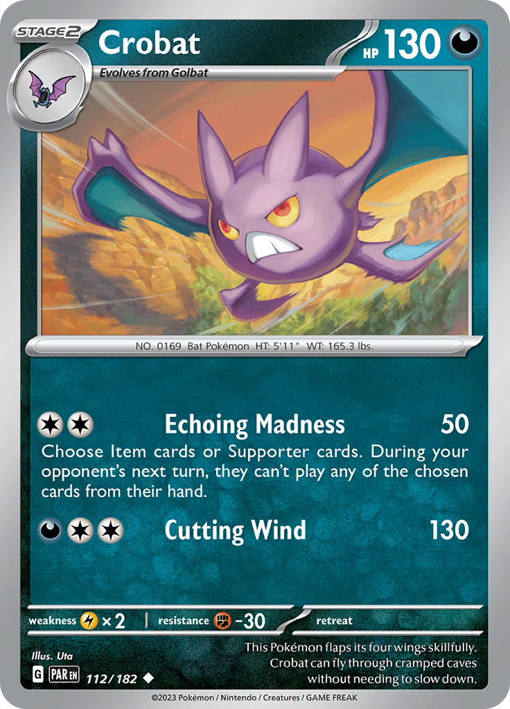 Crobat (112/182) [Scarlet & Violet: Paradox Rift] | Exor Games Dartmouth