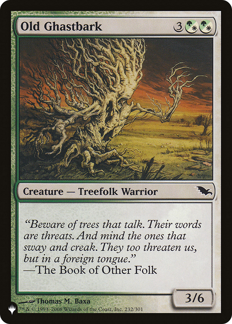Old Ghastbark [The List] | Exor Games Dartmouth