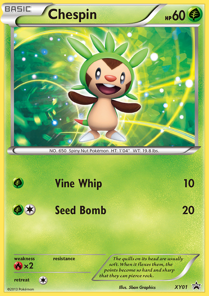 Chespin (XY01) [XY: Black Star Promos] | Exor Games Dartmouth