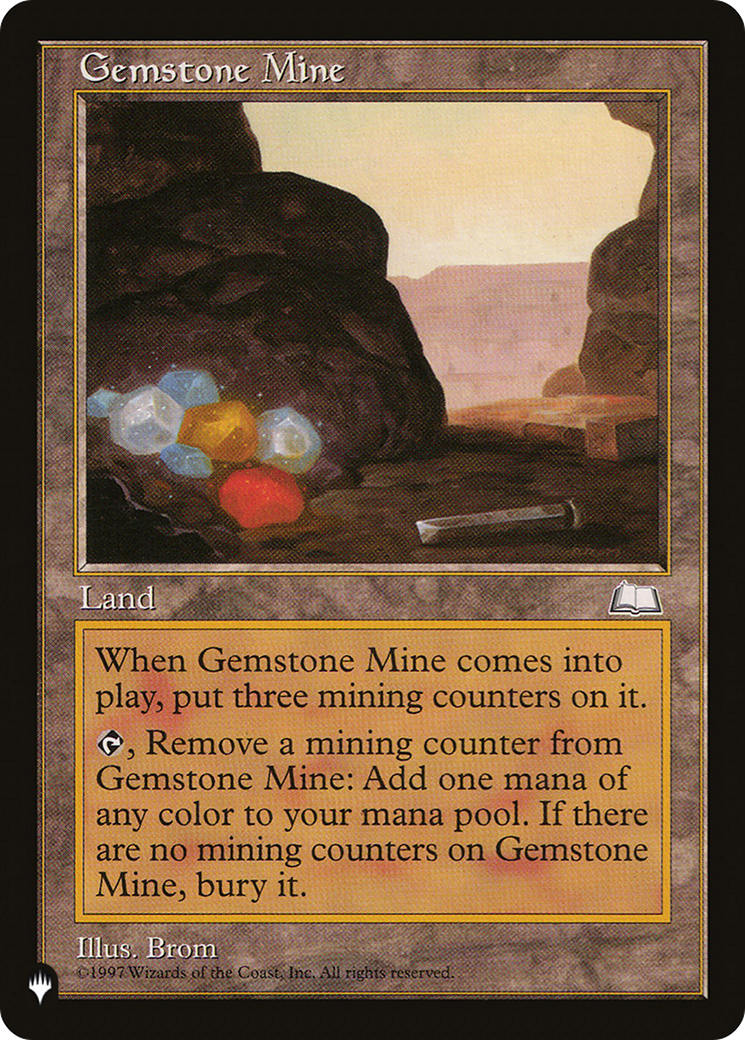 Gemstone Mine (WTH) [The List Reprints] | Exor Games Dartmouth