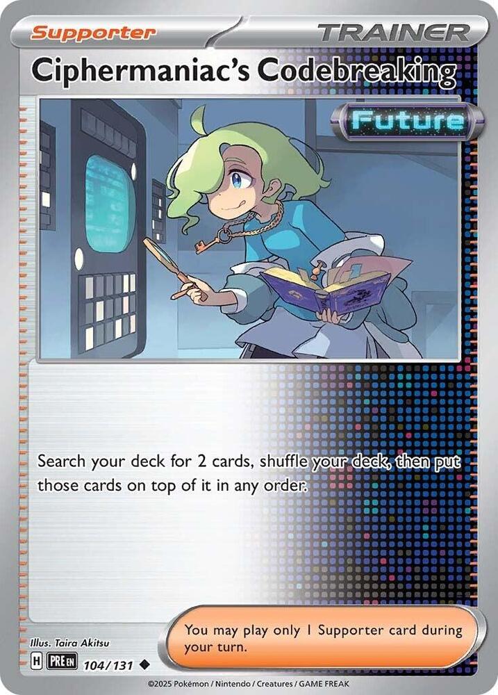 Ciphermaniac's Codebreaking (104/131) [Scarlet & Violet: Prismatic Evolutions] | Exor Games Dartmouth