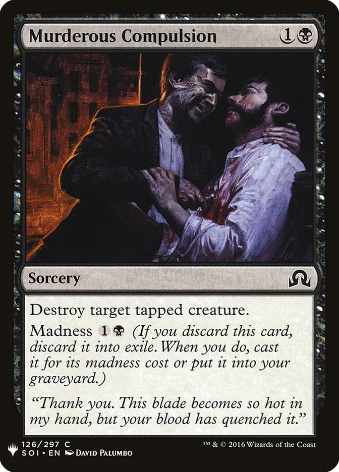 Murderous Compulsion [Mystery Booster] | Exor Games Dartmouth