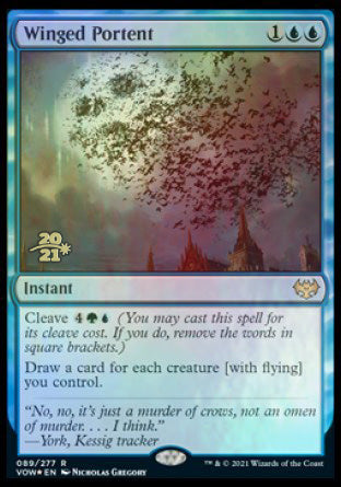 Winged Portent [Innistrad: Crimson Vow Prerelease Promos] | Exor Games Dartmouth