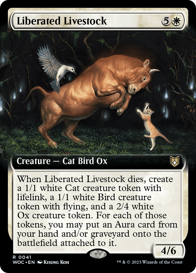 Liberated Livestock (Extended Art) [Wilds of Eldraine Commander] | Exor Games Dartmouth