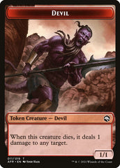 Devil // Zombie Double-Sided Token [Dungeons & Dragons: Adventures in the Forgotten Realms Tokens] | Exor Games Dartmouth
