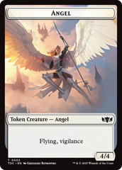 Angel // Spirit Double-Sided Token [Tarkir: Dragonstorm Commander Tokens] | Exor Games Dartmouth