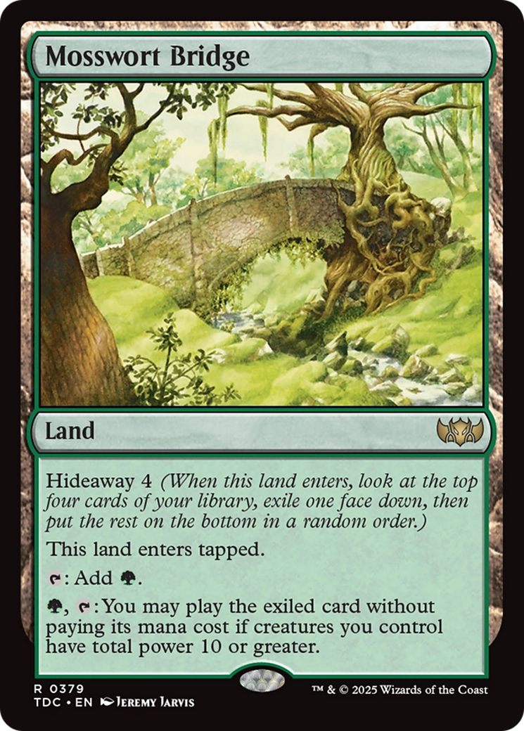 Mosswort Bridge [Tarkir: Dragonstorm Commander] | Exor Games Dartmouth