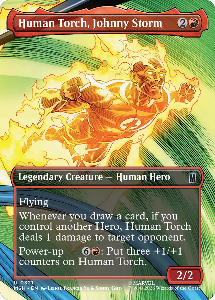 Human Torch, Johnny Storm (Borderless) [Marvel Super Heroes] | Exor Games Dartmouth