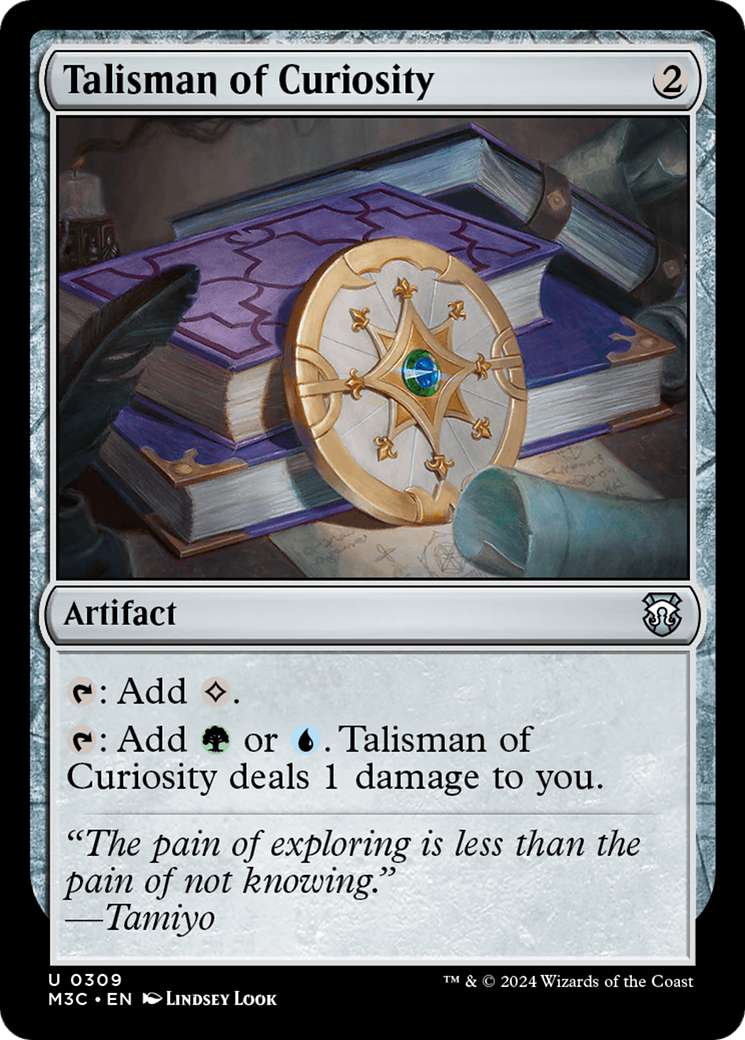 Talisman of Curiosity (Ripple Foil) [Modern Horizons 3 Commander] | Exor Games Dartmouth
