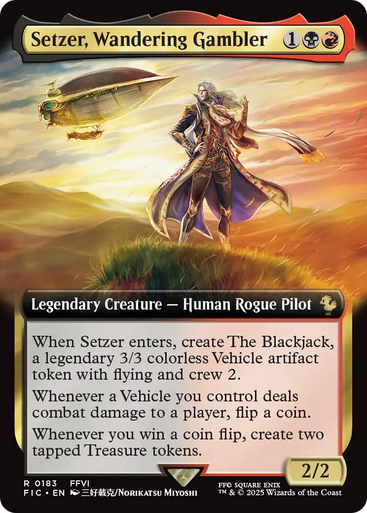 Setzer, Wandering Gambler (Extended Art) [FINAL FANTASY Commander] | Exor Games Dartmouth