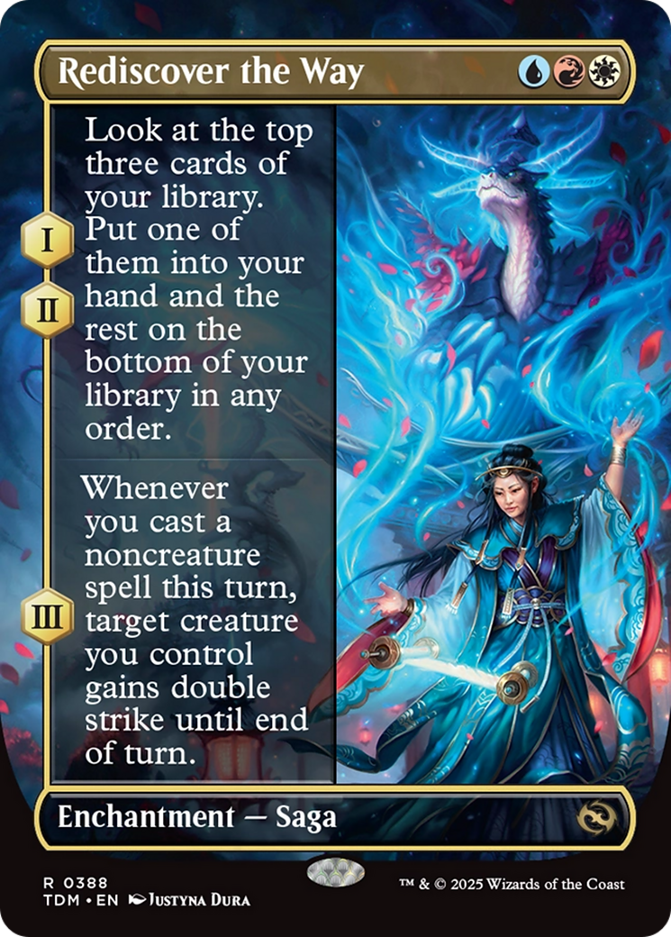 Rediscover the Way (Borderless) [Tarkir: Dragonstorm] | Exor Games Dartmouth