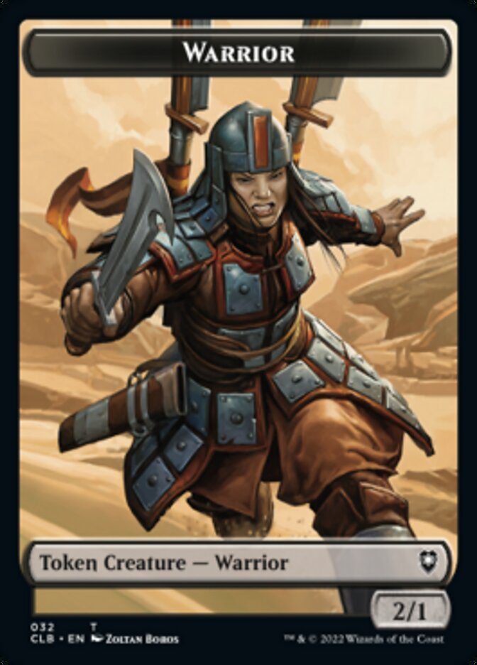 Warrior // Inkling Double-Sided Token [Commander Legends: Battle for Baldur's Gate Tokens] | Exor Games Dartmouth