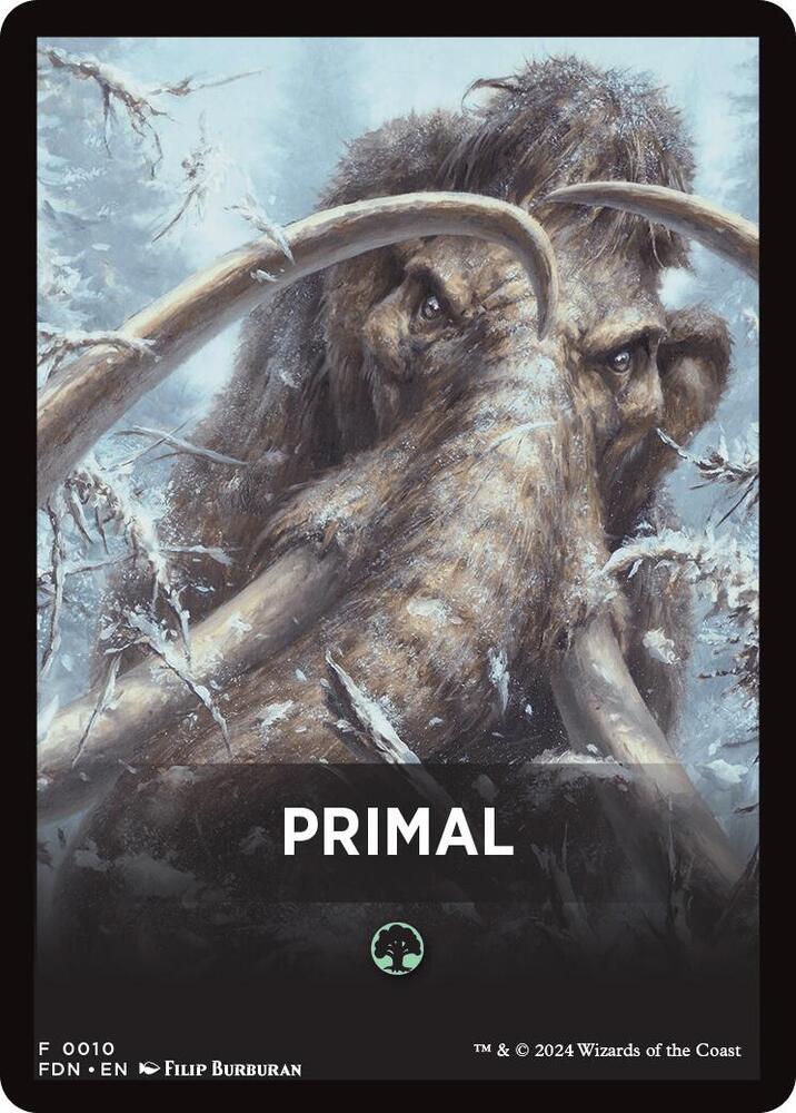 Primal Theme Card [Foundations Tokens] | Exor Games Dartmouth