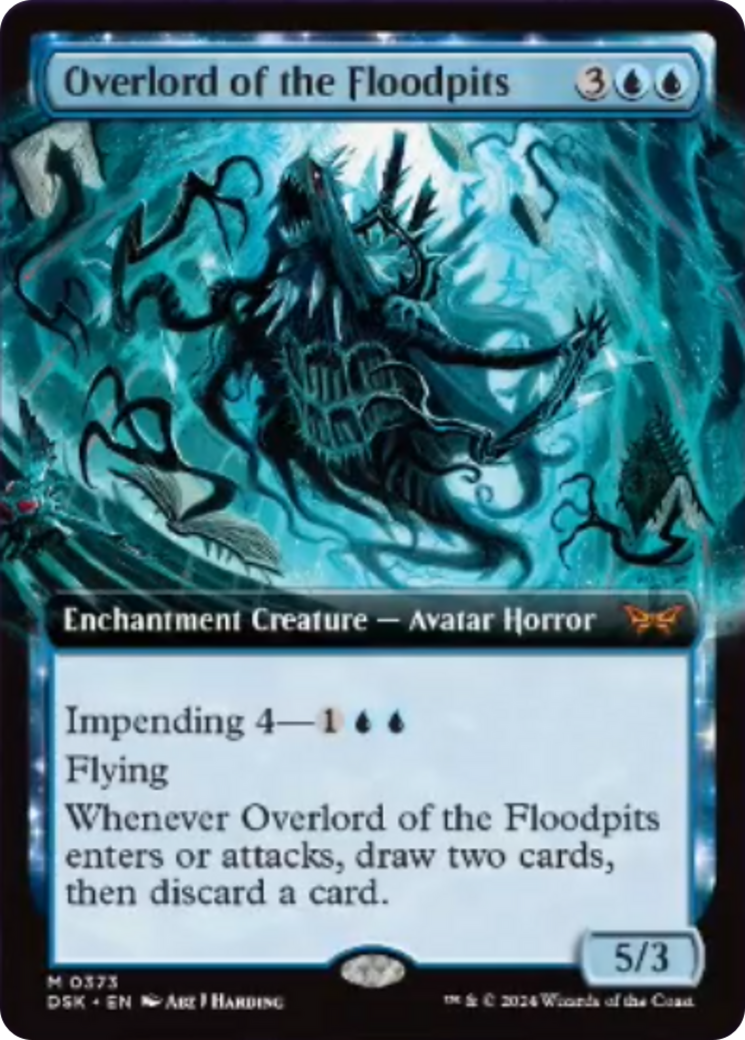 Overlord of the Floodpits (Extended Art) [Duskmourn: House of Horror] | Exor Games Dartmouth