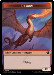 Dragon // Kor Ally Double-Sided Token [Commander Masters Tokens] | Exor Games Dartmouth