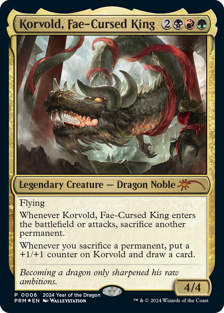 Korvold, Fae-Cursed King (Year of the Dragon 2024) [Standard Showdown Promos] | Exor Games Dartmouth