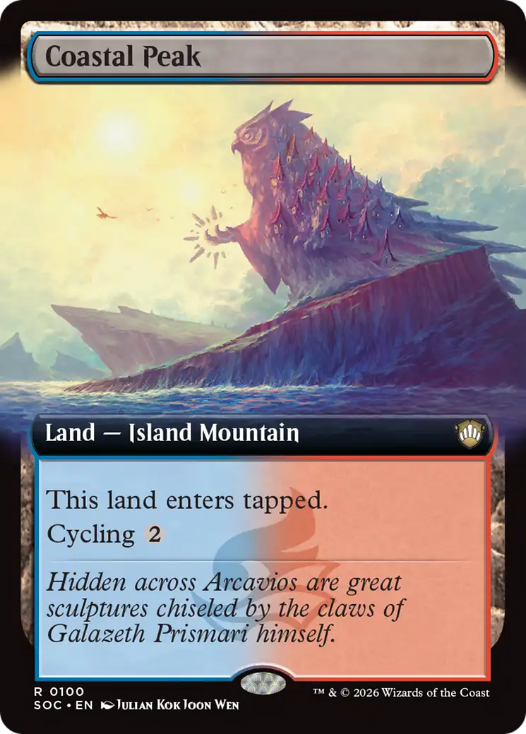 Coastal Peak (Extended Art) [Secrets of Strixhaven Commander] | Exor Games Dartmouth