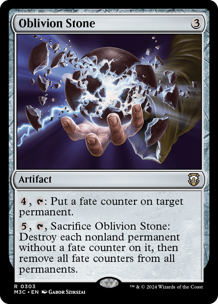 Oblivion Stone (Ripple Foil) [Modern Horizons 3 Commander] | Exor Games Dartmouth