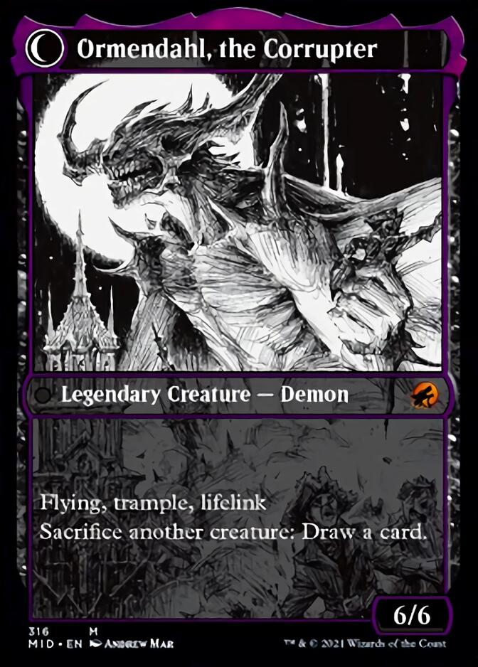 Jerren, Corrupted Bishop // Ormendahl, the Corrupted (Showcase Eternal Night) [Innistrad: Midnight Hunt] | Exor Games Dartmouth