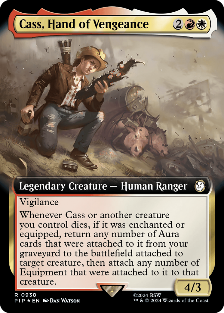 Cass, Hand of Vengeance (Extended Art) (Surge Foil) [Fallout] | Exor Games Dartmouth