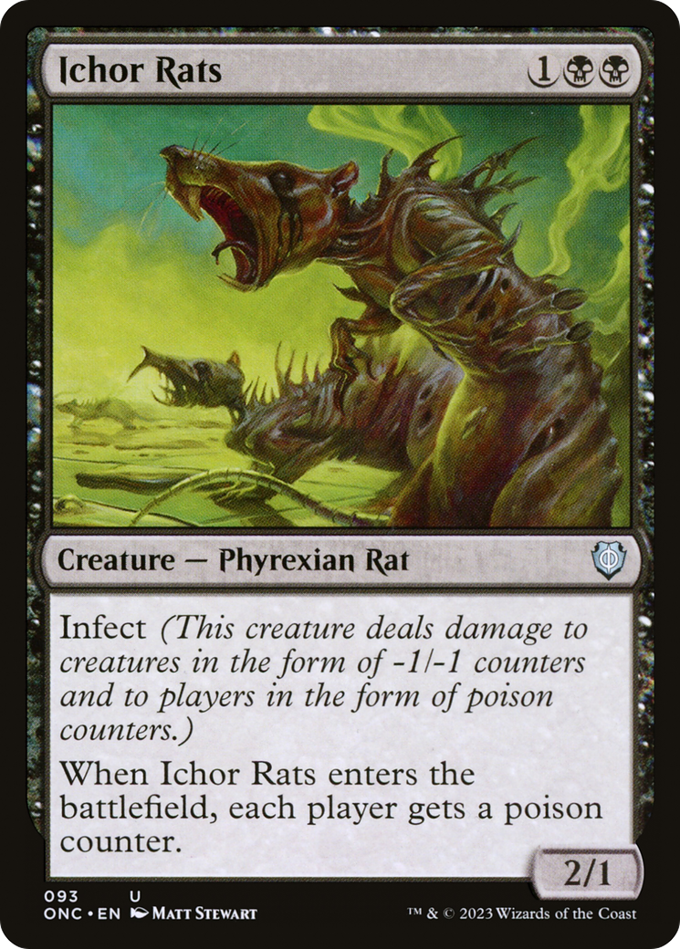 Ichor Rats [Phyrexia: All Will Be One Commander] | Exor Games Dartmouth