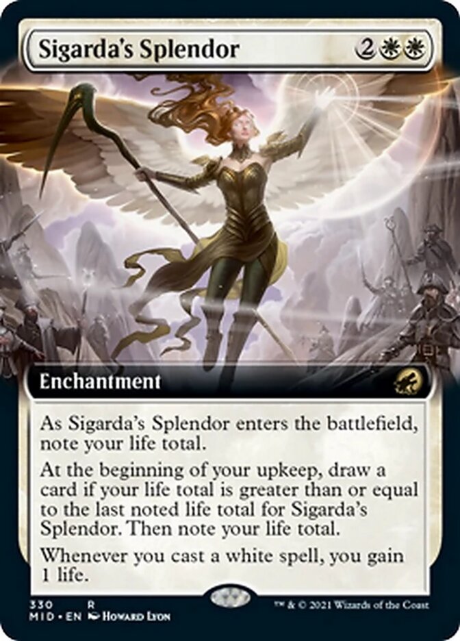 Sigarda's Splendor (Extended Art) [Innistrad: Midnight Hunt] | Exor Games Dartmouth