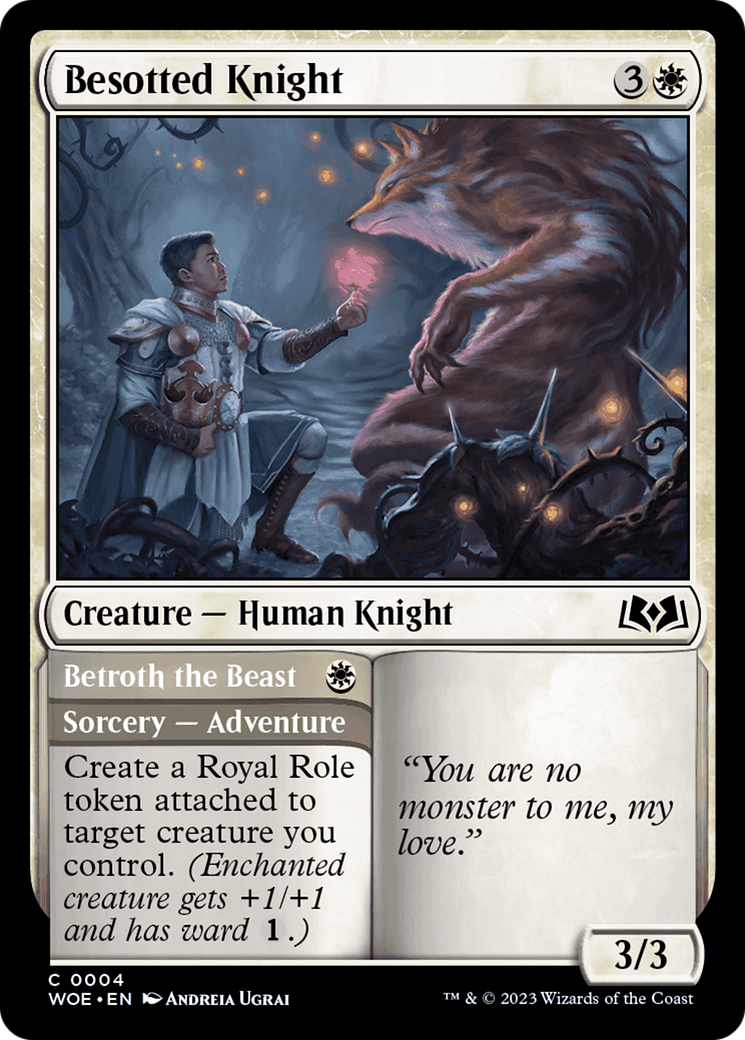 Besotted Knight // Betroth the Beast [Wilds of Eldraine] | Exor Games Dartmouth