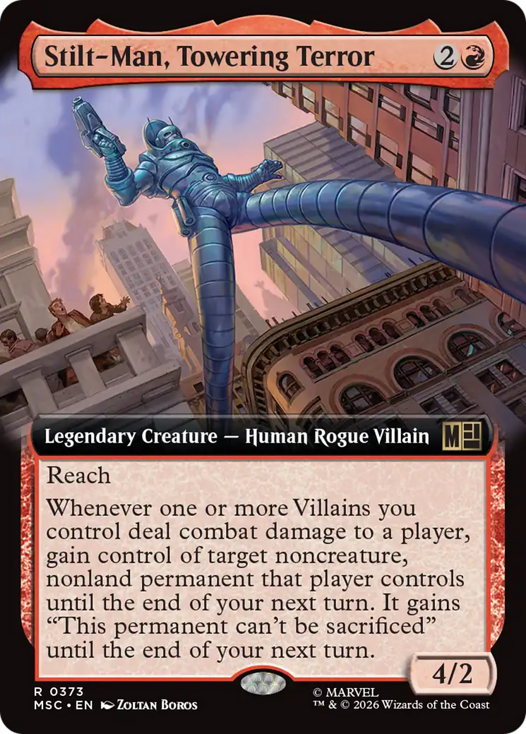 Stilt-Man, Towering Terror (Extended Art) [Marvel Super Heroes Commander] | Exor Games Dartmouth