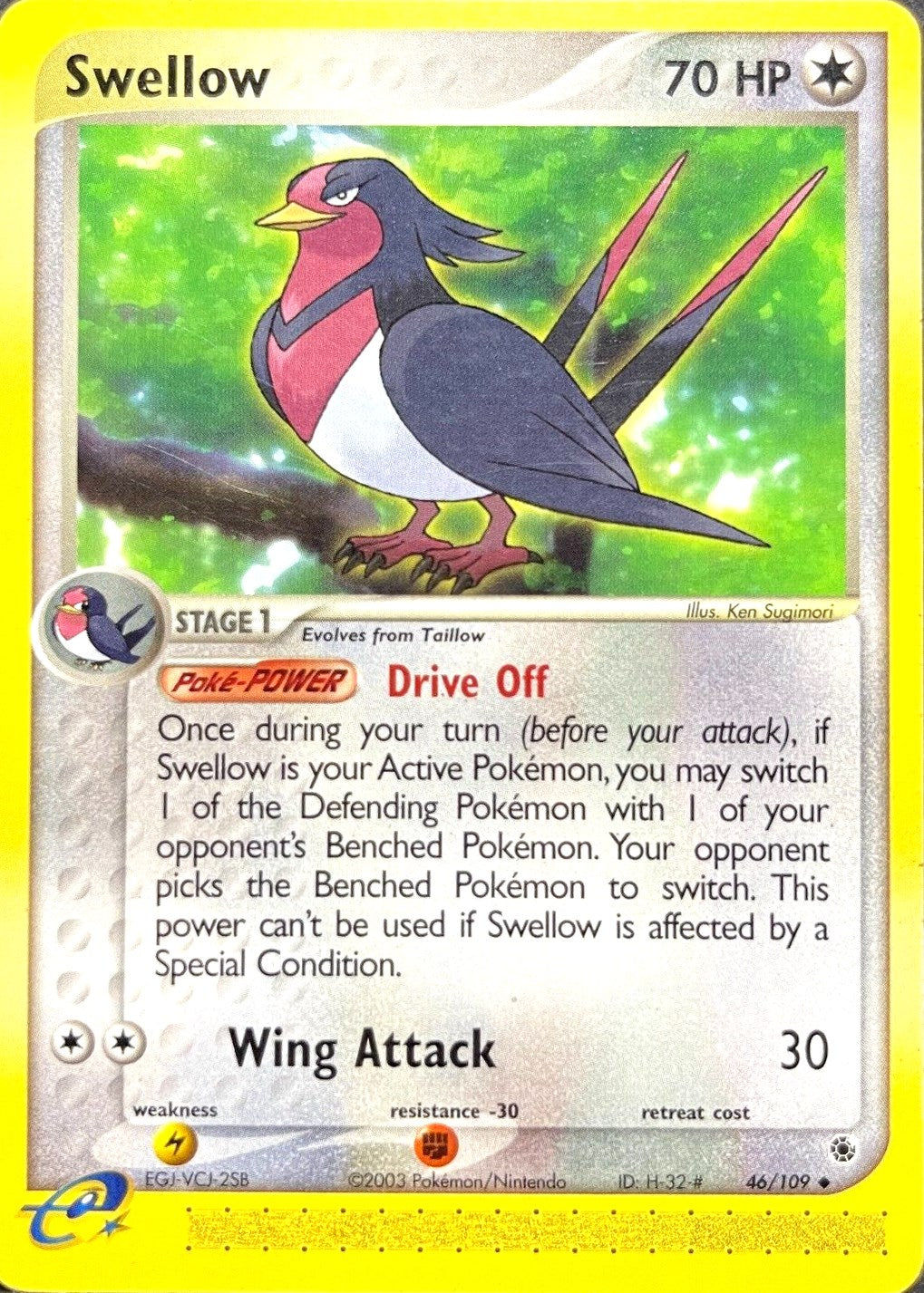 Swellow (46/109) [EX: Ruby & Sapphire] | Exor Games Dartmouth