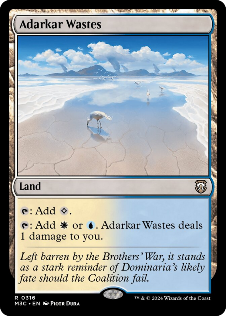 Adarkar Wastes (Ripple Foil) [Modern Horizons 3 Commander] | Exor Games Dartmouth