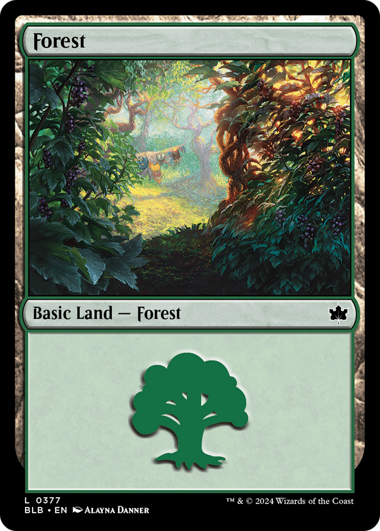 Forest (0377) [Bloomburrow] | Exor Games Dartmouth