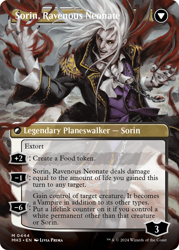 Sorin of House Markov // Sorin, Ravenous Neonate (Borderless) [Modern Horizons 3] | Exor Games Dartmouth