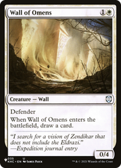 Wall of Omens (KHC) [The List] | Exor Games Dartmouth