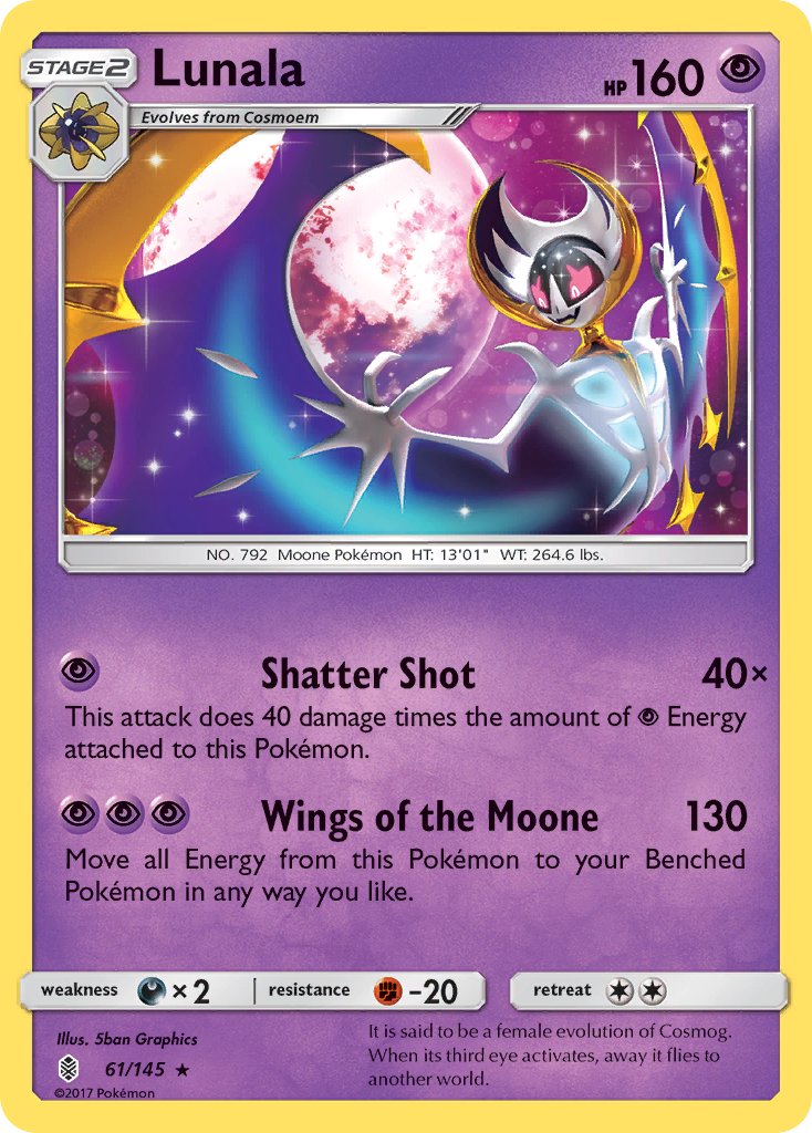 Lunala (61/145) (Theme Deck Exclusive) [Sun & Moon: Guardians Rising] | Exor Games Dartmouth