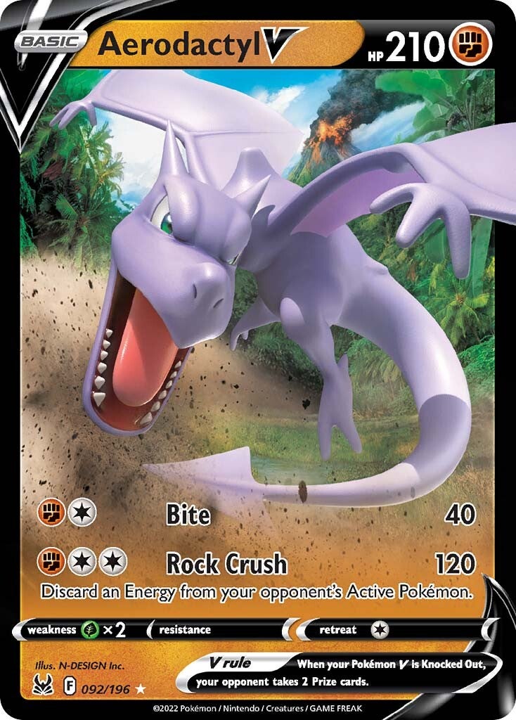 Aerodactyl V (092/196) [Sword & Shield: Lost Origin] | Exor Games Dartmouth