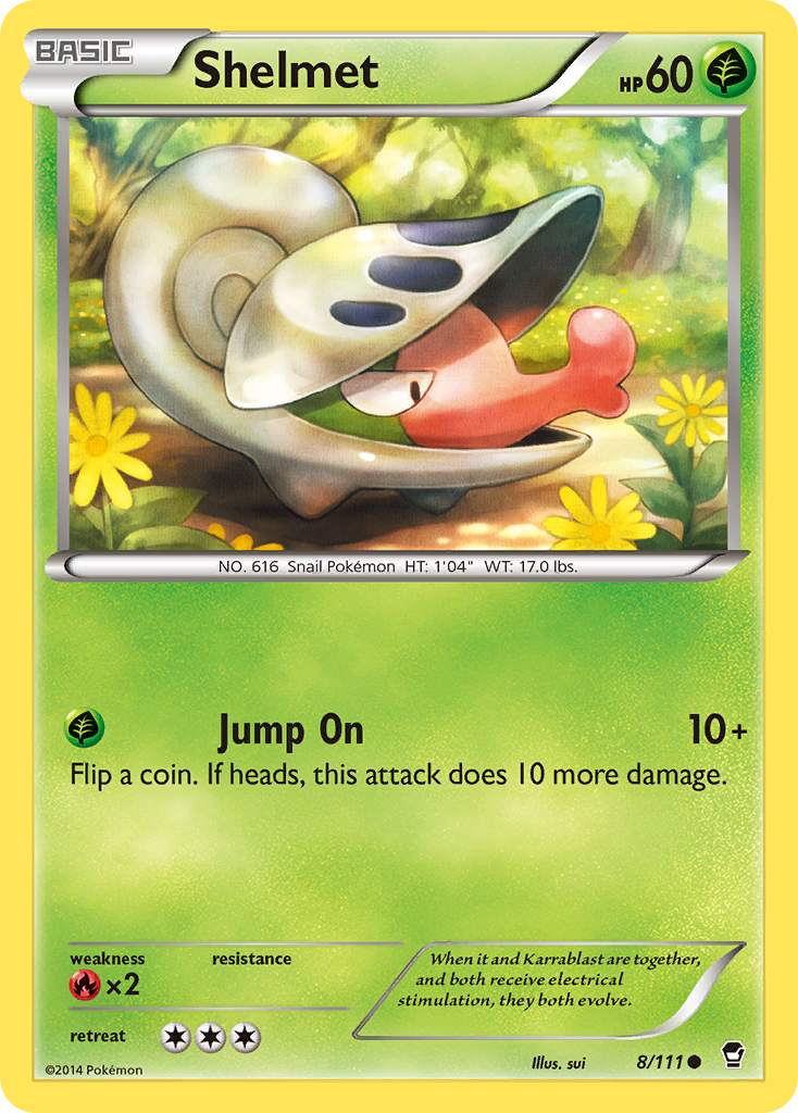 Shelmet (8/111) [XY: Furious Fists] | Exor Games Dartmouth