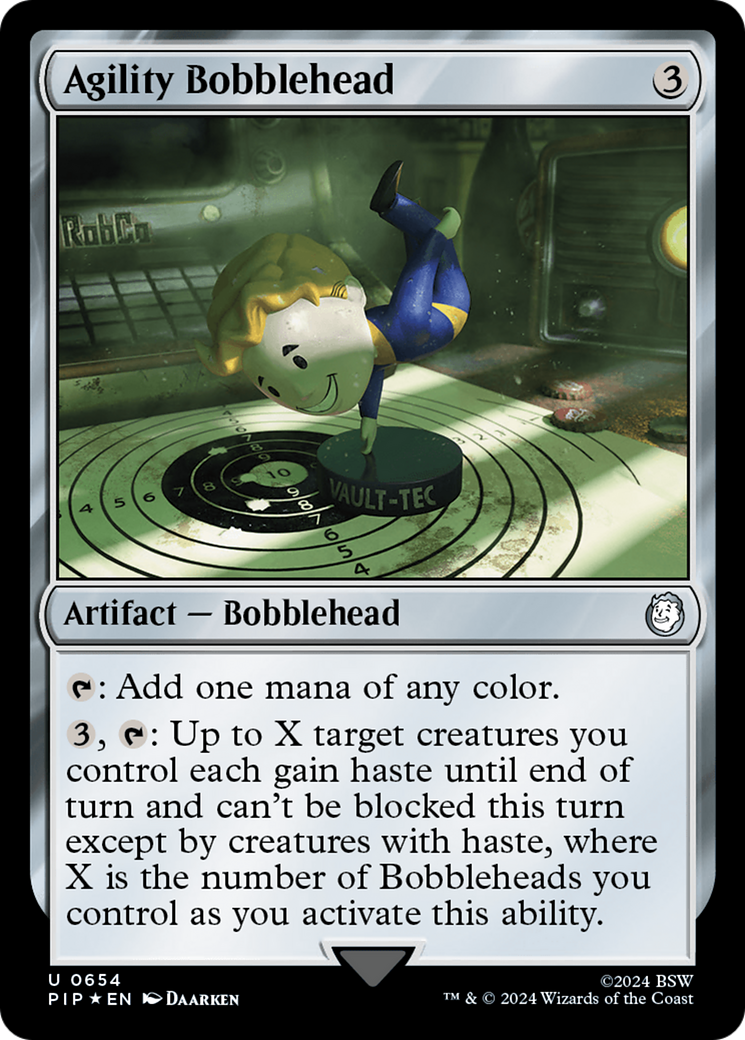 Agility Bobblehead (Surge Foil) [Fallout] | Exor Games Dartmouth