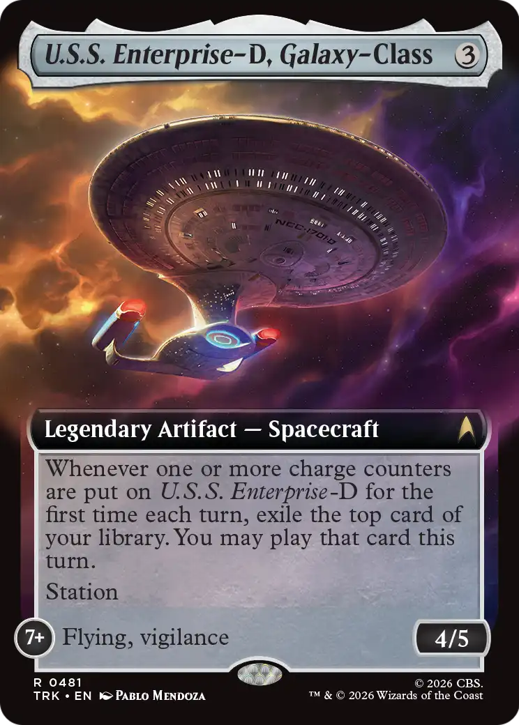 U.S.S. Enterprise-D, Galaxy-Class (Extended Art) [Star Trek] | Exor Games Dartmouth